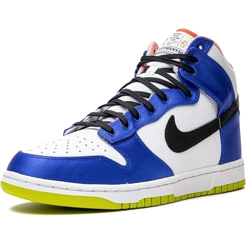 Like new Nike Womens WMNS Dunk High DV2185 100 Blue Satin